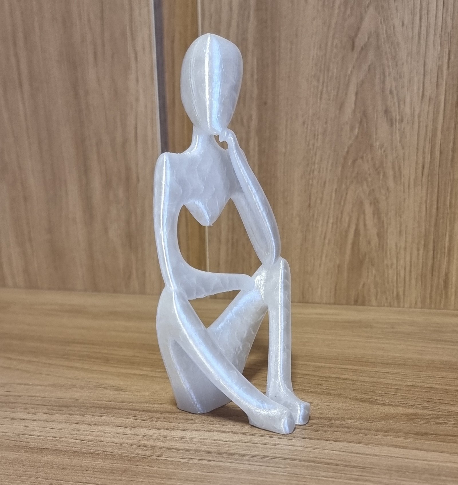 Imagem 2 de Estátua Decorativa Figura Pensador Enfeite Mesa Sala Rack