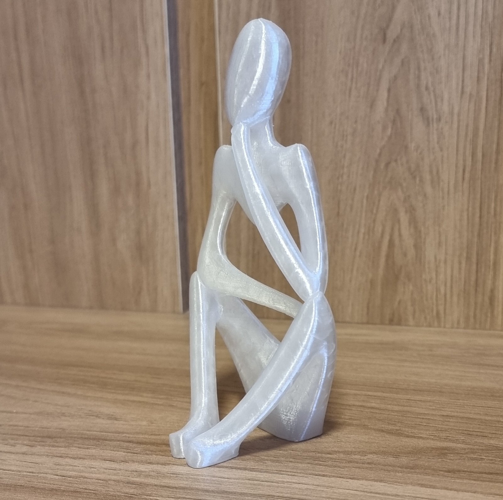 Imagem 4 de Estátua Decorativa Figura Pensador Enfeite Mesa Sala Rack