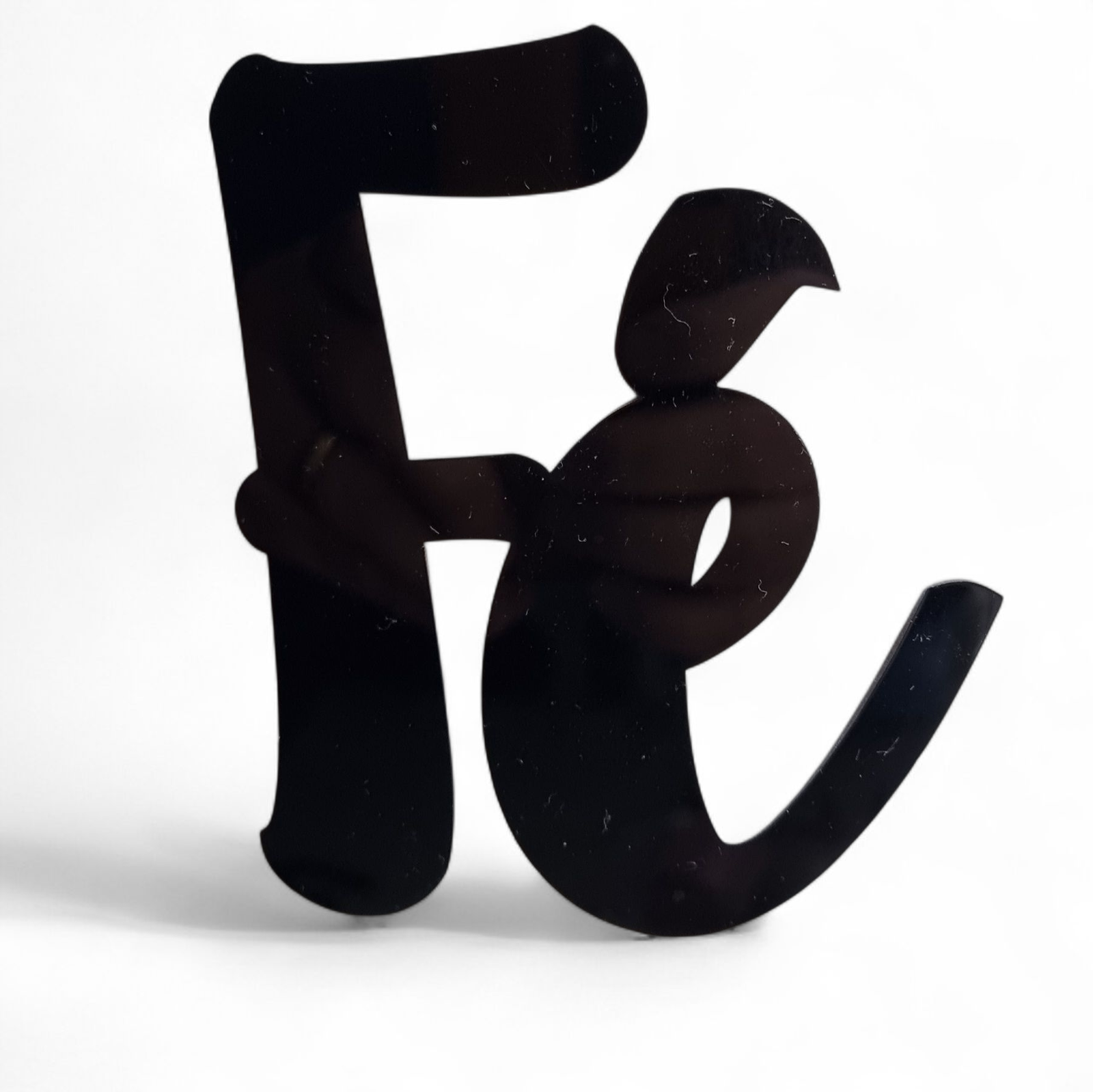 Frase em Acrílico com dupla face ( Fé )