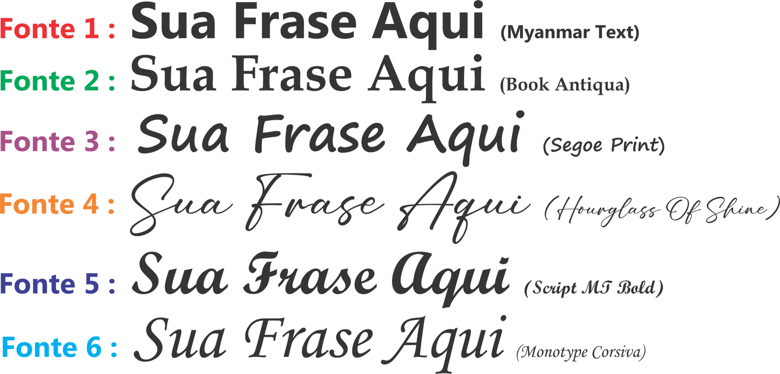 Imagem 2 de Frase Personalizada em Acrílico