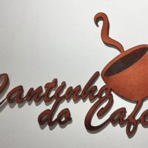 Placa decorativa Cantinho do café 3mm A