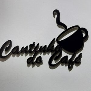Placa decorativa Cantinho do café 6mm