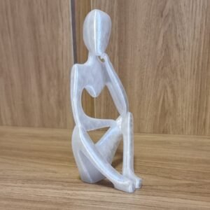 Estátua Decorativa Figura Pensador Enfeite Mesa Sala Rack