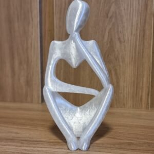 Estátua Decorativa Figura Pensador Enfeite Mesa Sala Rack